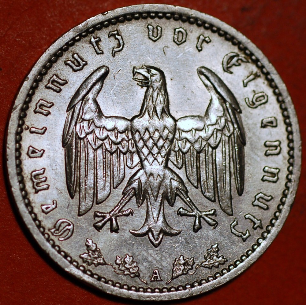 Germany Third Reich Reichsmark 1937 KM# 78