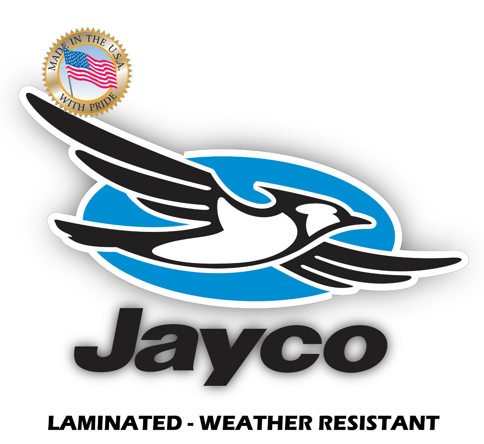 2X JAYCO RV TRAILER CAMPER DECAL STICKER LAMINATED VINYL BUBBLE-FREE