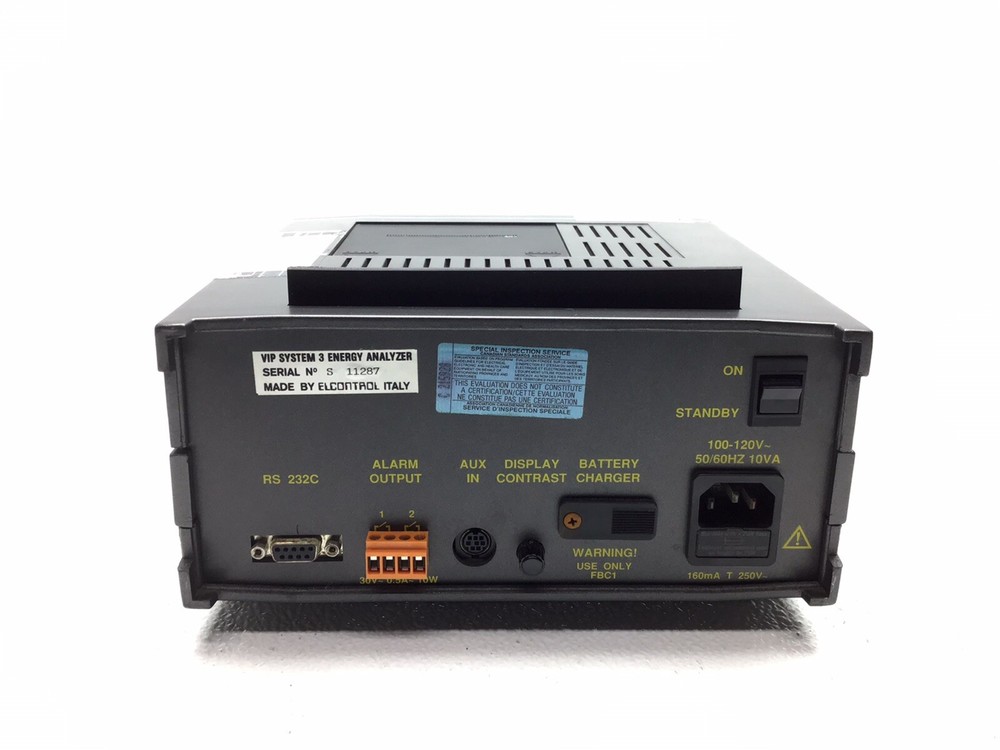 ELCONTROL VIP SYSTEM 3 ENERGY ANALYZER