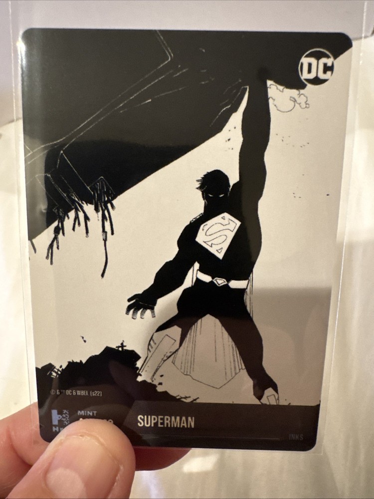 Superman Inks DC Ch 2 Black & White Hybrid Trading Card Random Mint Physical