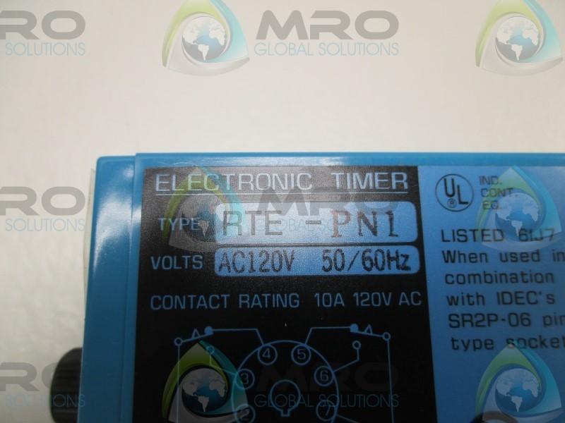IDEC RTE-PN1 ELECTRONIC TIMER 0-10MIN. NSMP