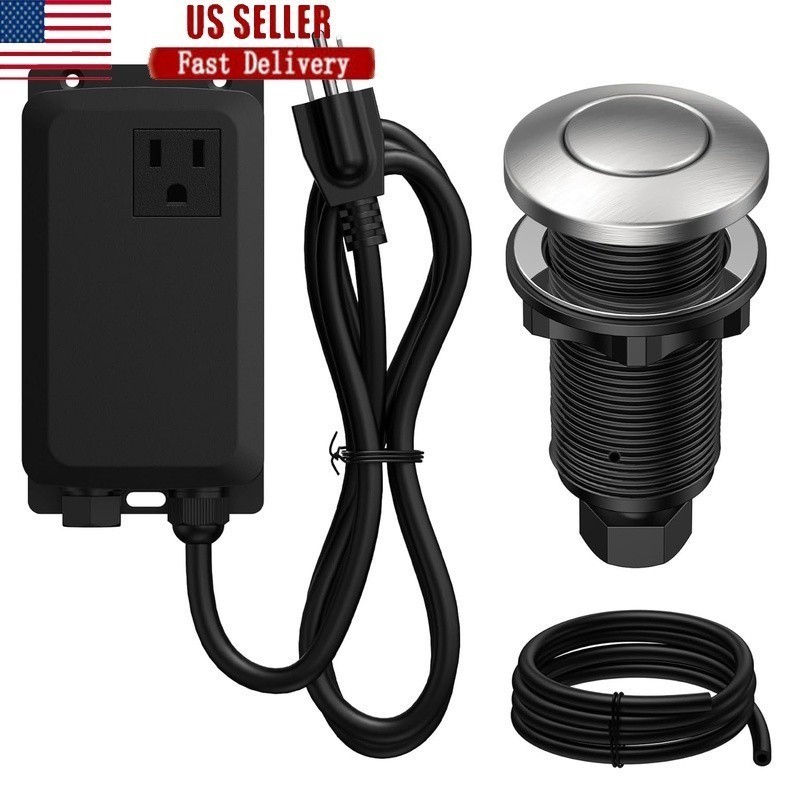 UL Certified Garbage Disposal Air Switch Kit Easy Install Durable Button New