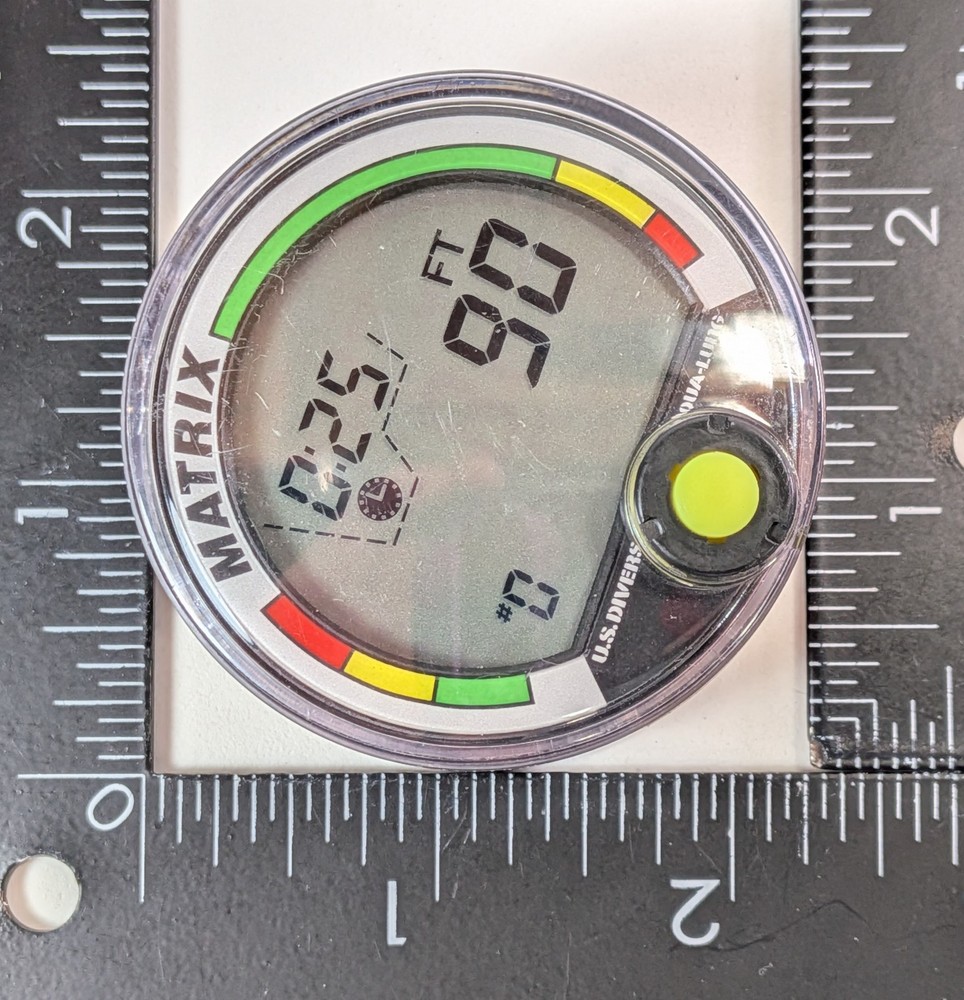 US Divers / Aqua Lung Matrix Scuba Dive Diving Computer Puck Module with Manual