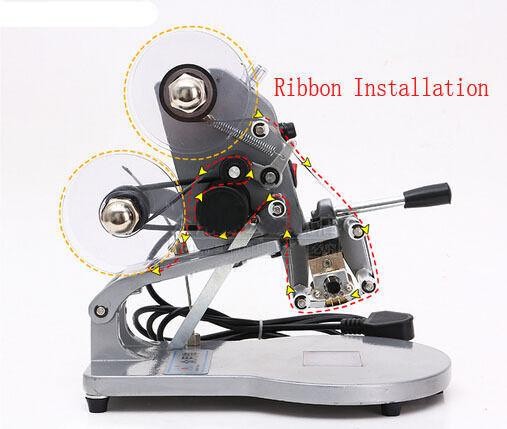 DY-8 Direct Thermal Foil Stamp Printer Coding Machine Date Ribbon Coder 220V