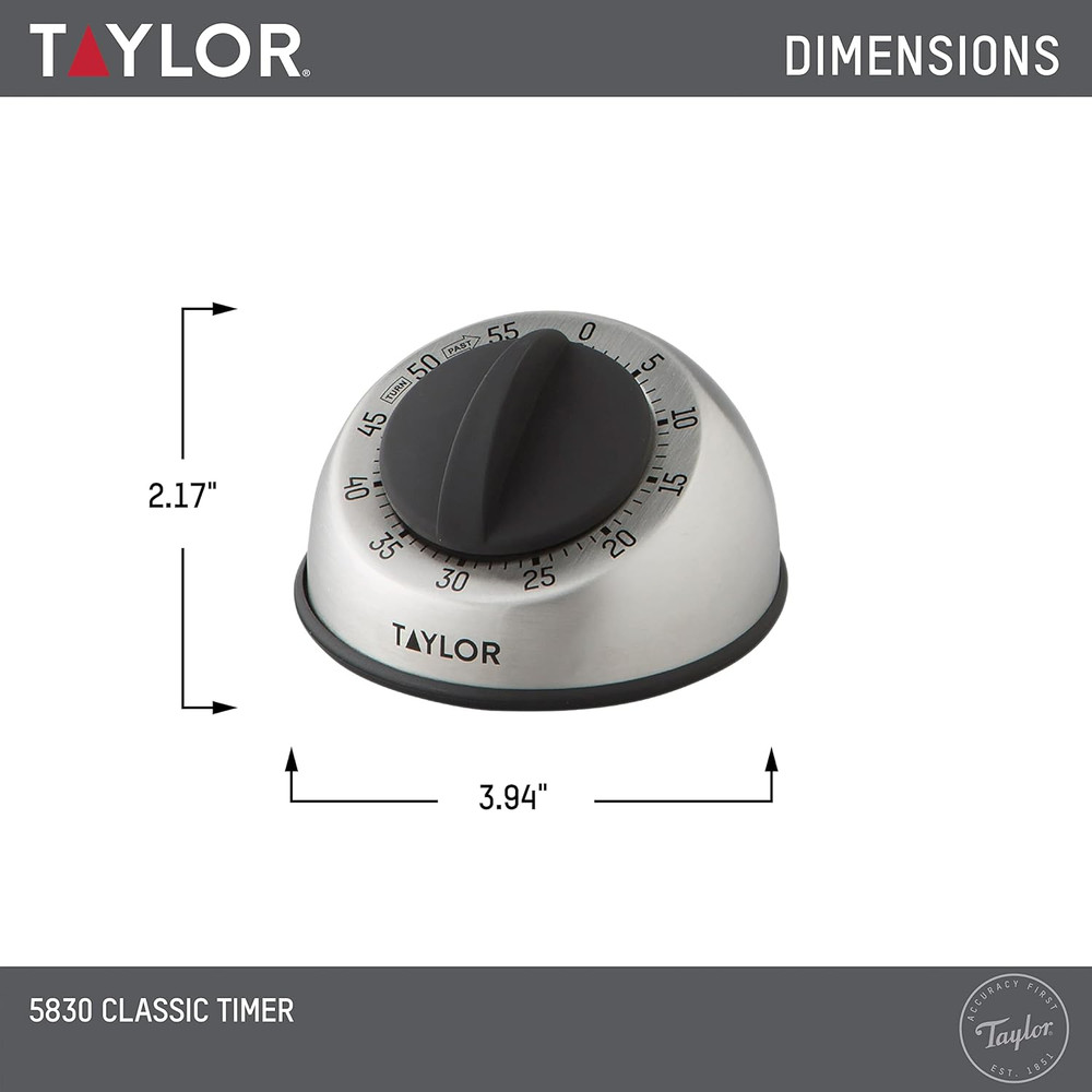 RA14276 Mechanical Stainless Steel Timer for School, Learning, Projects, and Kit