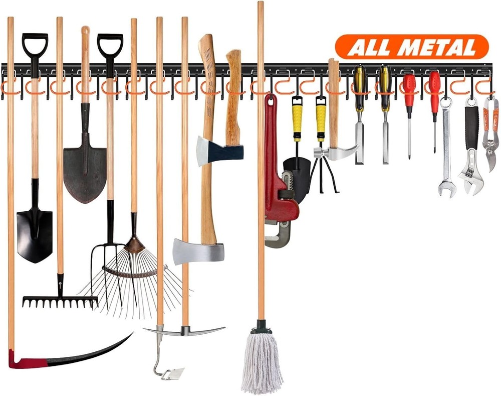 Adjustable Garage Tool Organizer - Wall Mount Storage