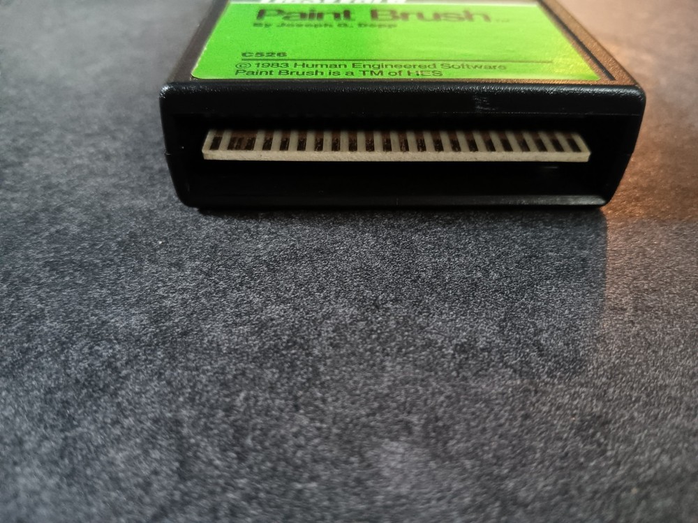 Commodore 64 Hes Ware Paint Brush Computer Cartridge Tested/Works