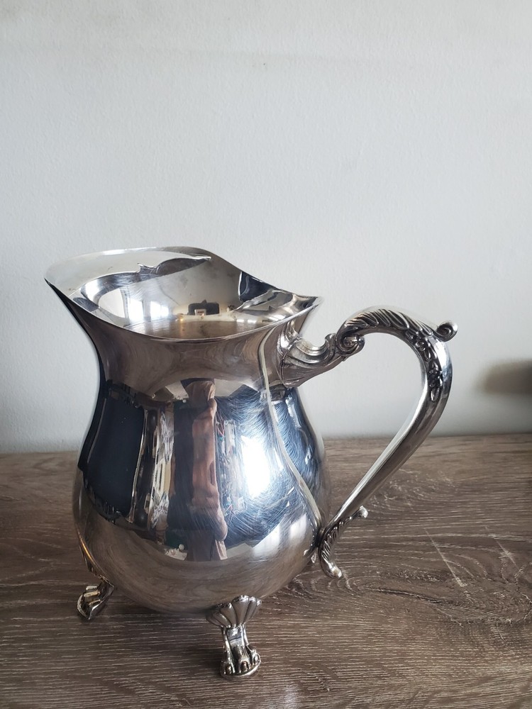 Cheeks Design &Art co. Silver  plated footed pitcher