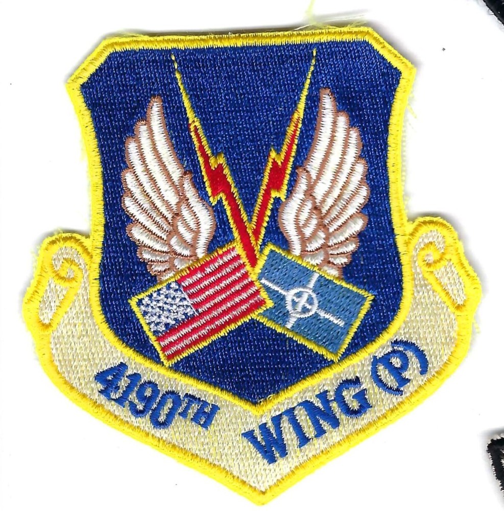 PATCH USAF 4190TH WING (P) AVIANO AB          JT3