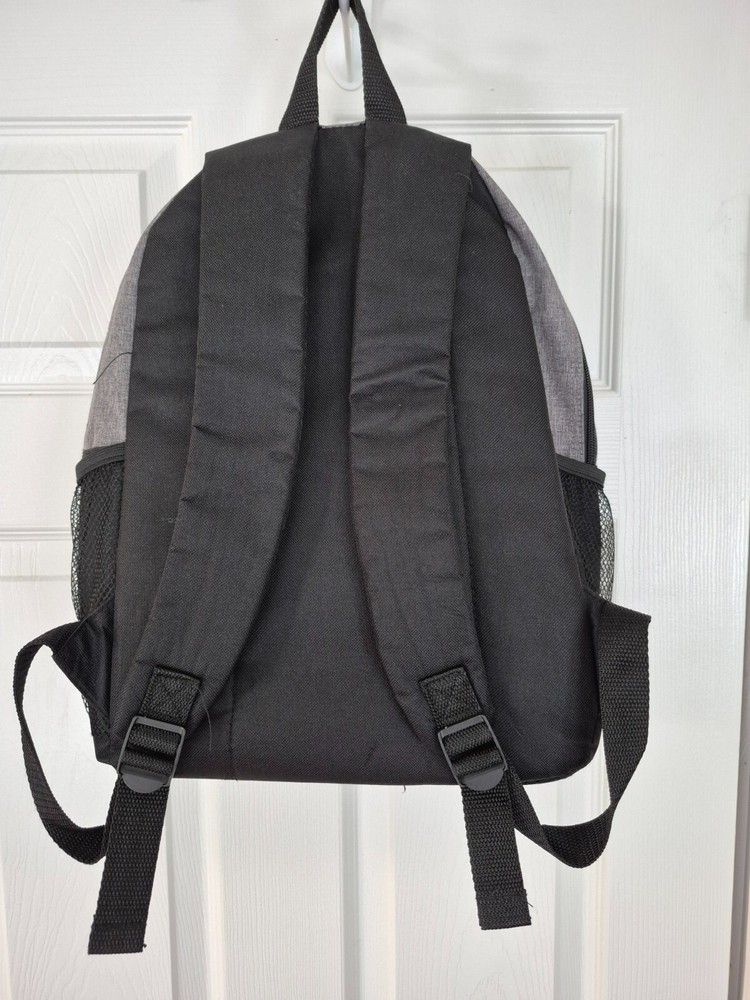 Backpack student laboratory themed black gray