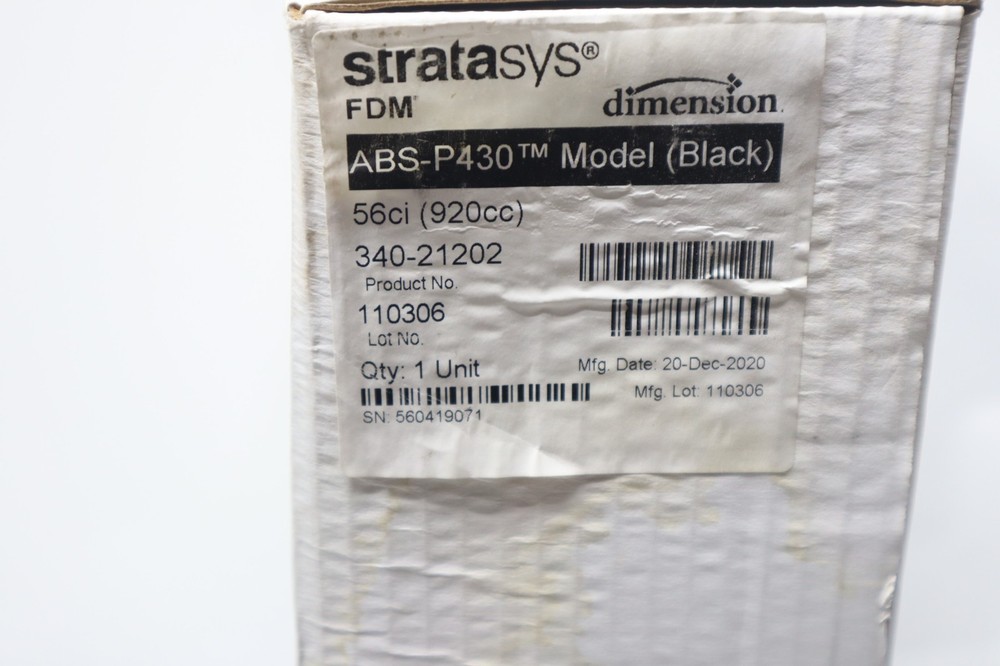 New - Stratasys ABS-P430 Model Black