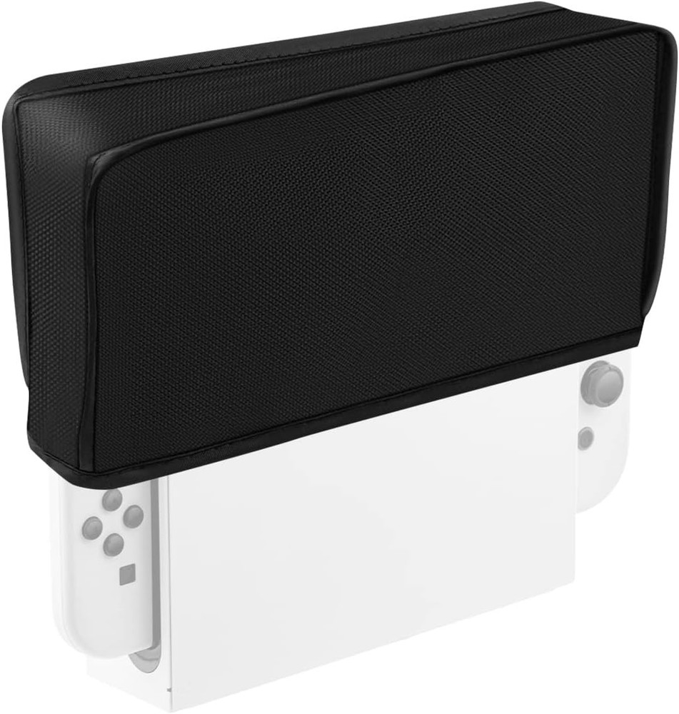 Durable Black Dust Cover for Switch/Switch OLED Dock | Scratch & Water Resistant