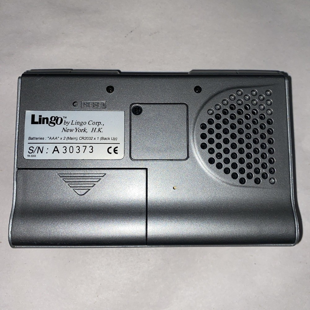 LINGO Pacifica Talk TR-2203 10 Language Talking Translator Great 2000