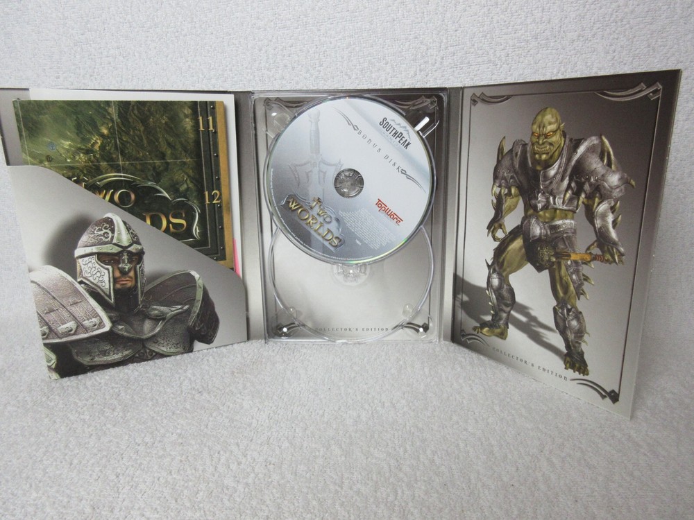 Two Worlds Tabletop RPG 2 Disk Collectors Edition With Book *Game Disk Missing