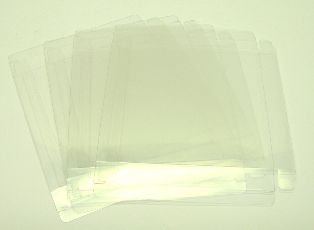 5x NINTENDO DS CIB GAME BOX -CLEAR PLASTIC PROTECTIVE BOX PROTECTOR SLEEVE CASE