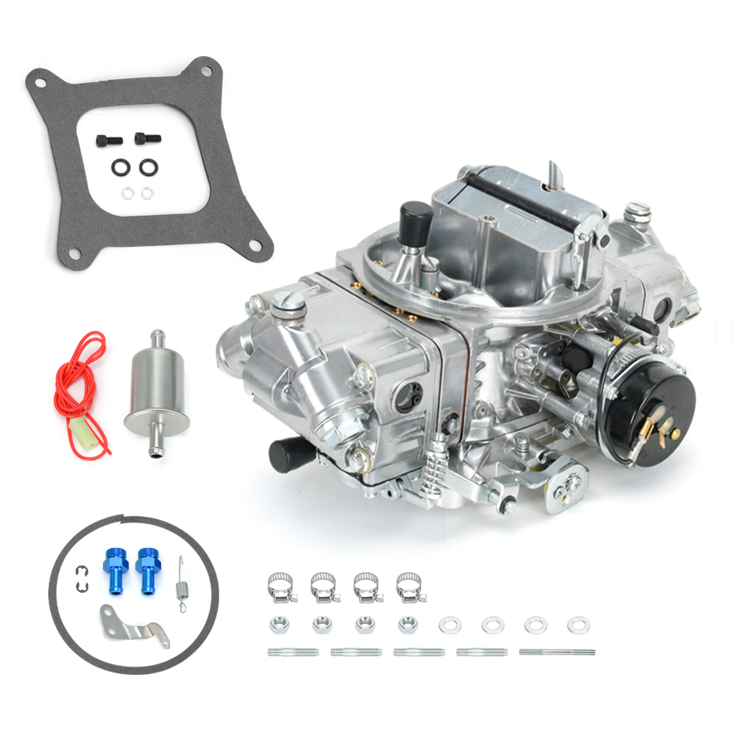 Carburetor For 4150 Holley Brawler 4 Barrel 650 CFM Double-Pumper Electric Choke