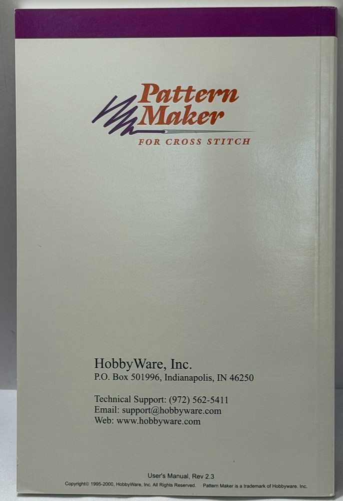 HobbyWare Pattern Maker for Cross Stitch Version 3.0 & Clipart Windows CD
