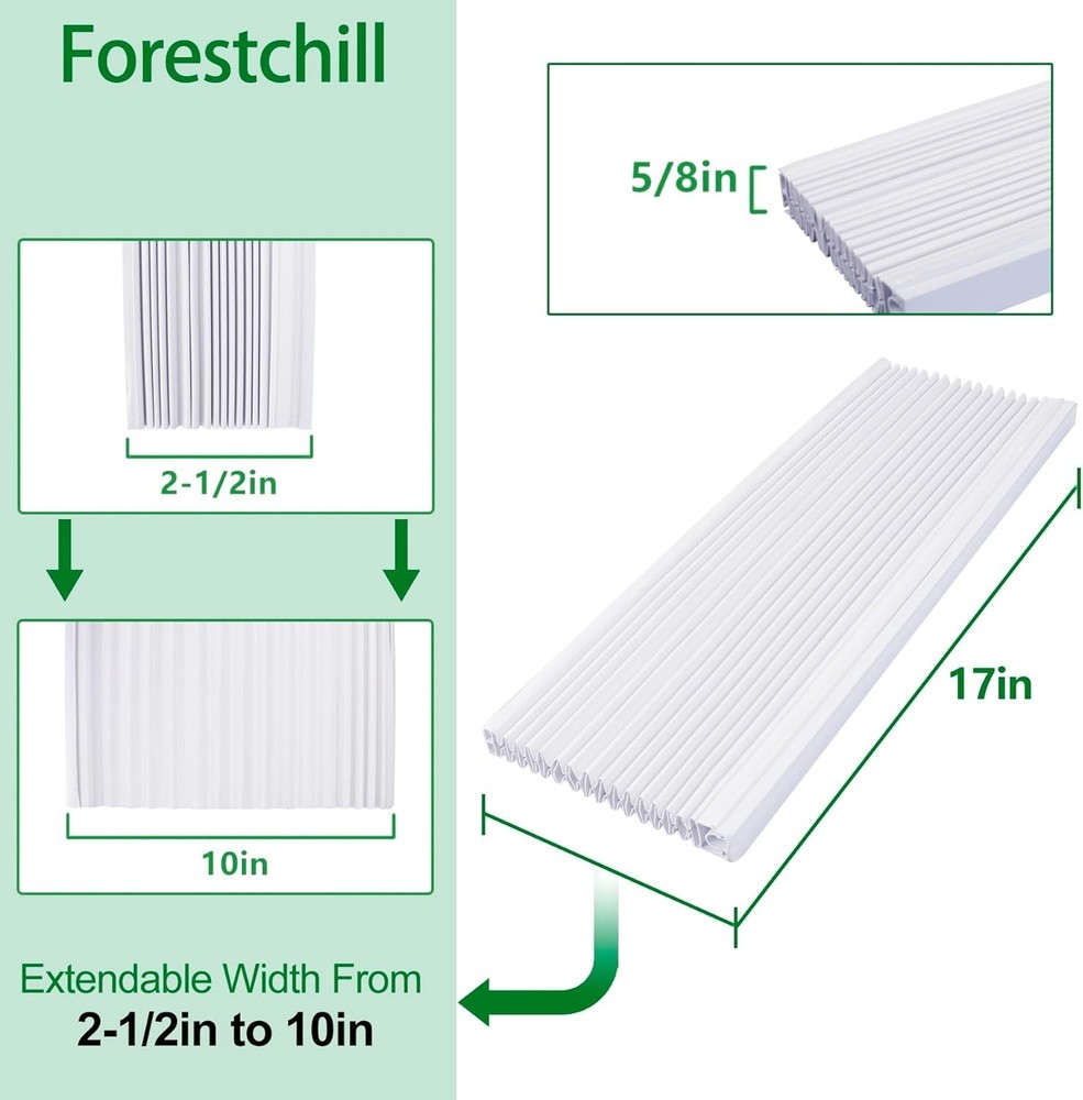 Window Air Conditioner Side Panels, Double Layers Insulation Window AC Side