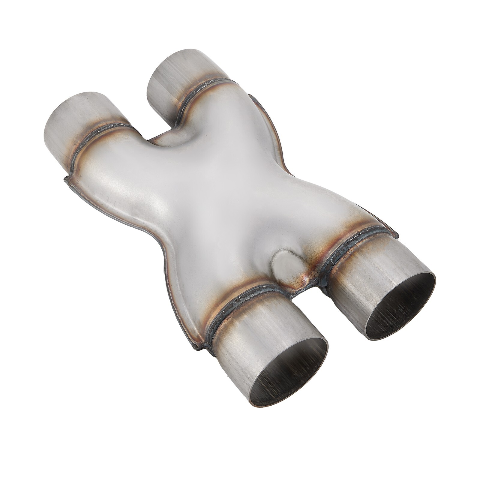 Exhaust X Pipe 2.5 Inch Inlet,Stainless Steel Universal Exhaust X Pipe 2.5"