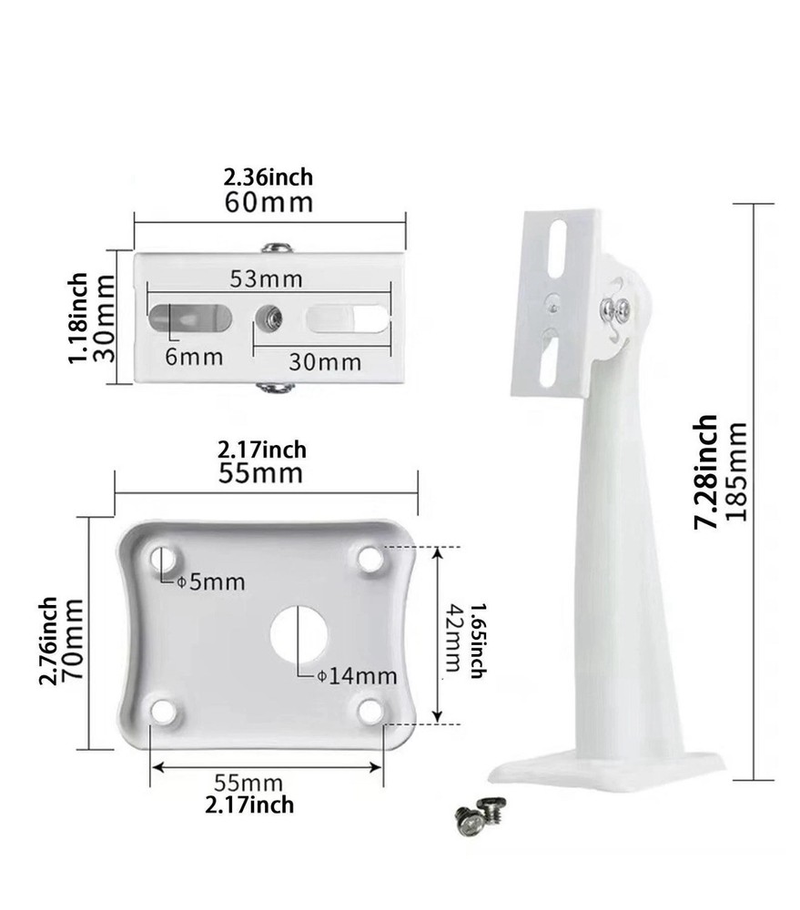 Security Camera Mount Bracket Holder Stand Metal Surveillance Camera Bracket
