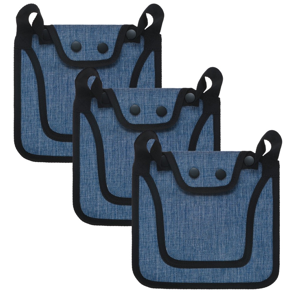 3-Pack Premium Chicken Saddle, Hens Saddle with Adjustable Strap [Blue]