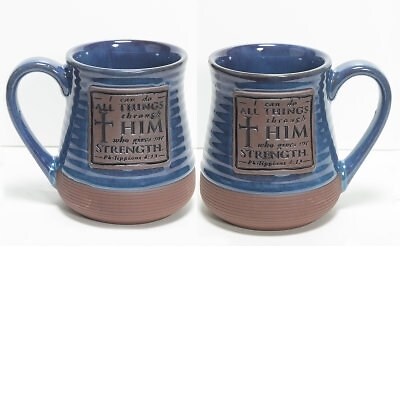 MUG-POTTERY-I CAN DO ALL THINGS THROUGH HIM... (20 OZ)