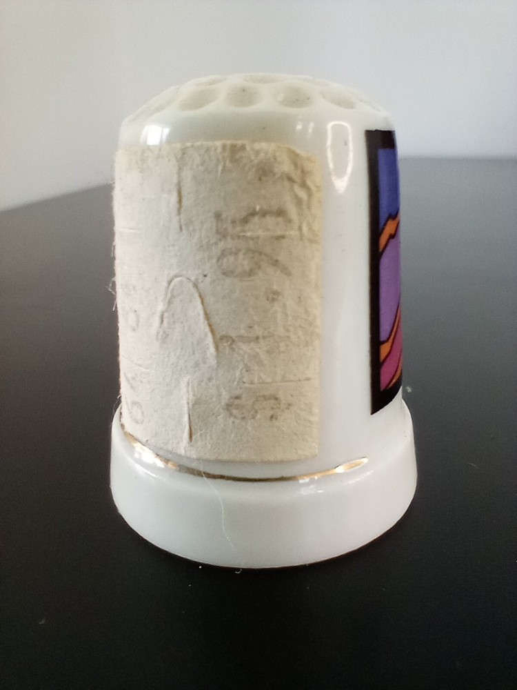 Nevada Map Porcelain Thimble Vintage