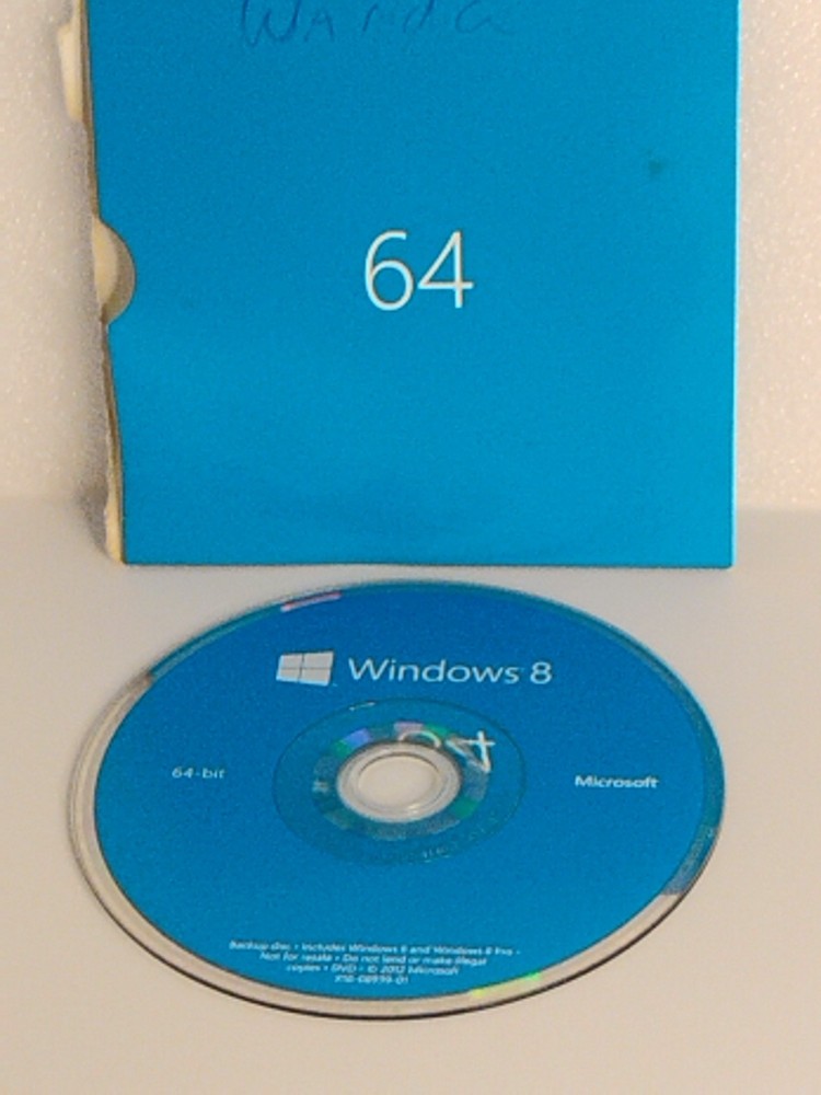 Windows 8 64 bit Backup Discs Pro Just 64 Bit.