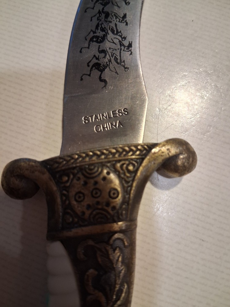 vintage ornate fixed dagger