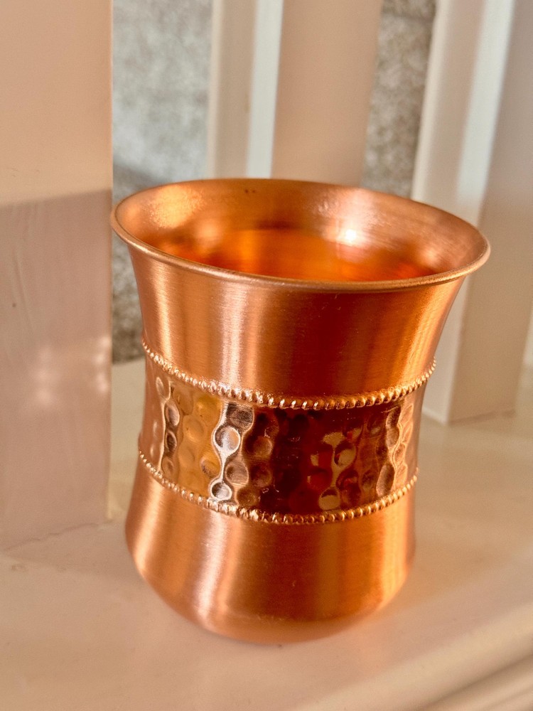 100% pure handcrafted Copper Drinking Cups (Pair) – Solid Copper