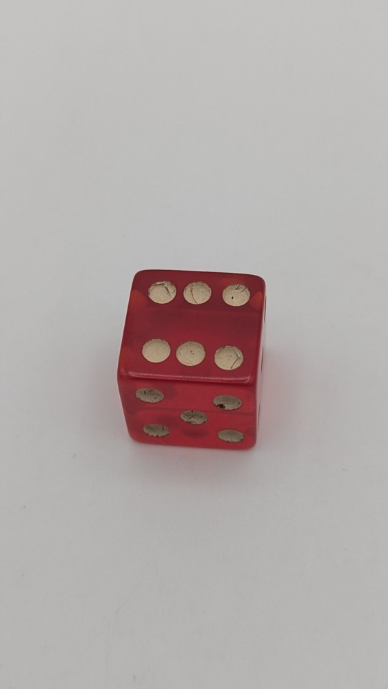 Vintage Cherry Translucent Bakelite Dice