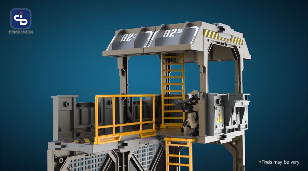 1:18 1:24 Diorama 3D Buildi Set Acid Rain War Dark Source for 3.75/2.5'' Model