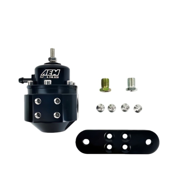 AEM 25-302BK Universal Adjustable Black Fuel Pressure Regulator 20-150 PSI