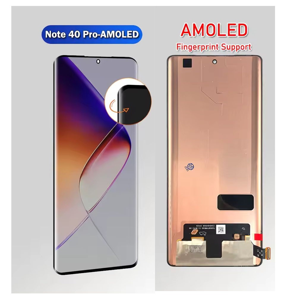 OLED LCD Display For Infinix Note 40 Pro 4G/5G Touch Screen Digitizer Assembly