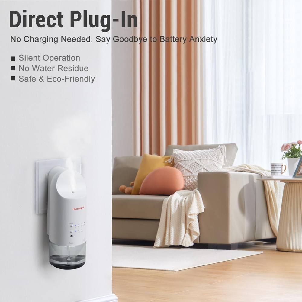 2026 Plug-in Essential Oil Diffuser – Waterless Scent Diffuser, Smart Wall