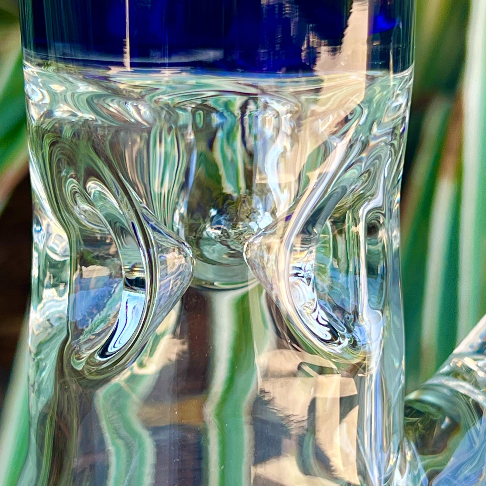 16" inch 50 x 7mm Wall Super Thick Base Color Glass Bong Tobacco Hookah Beaker