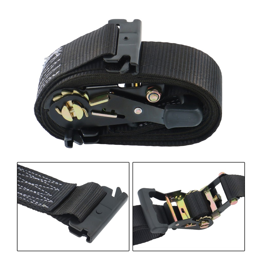 Complete E Track Securement Kit 2 Black Wheel Chocks 2x 9ft Straps Bag For Van