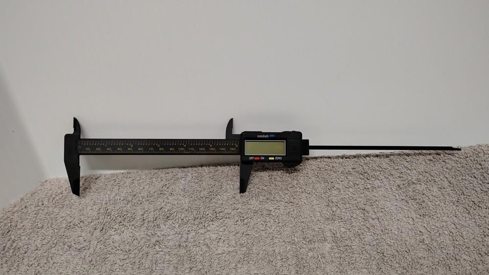 2 Fine Source Carbon Fiber Composite Digital Caliper 150 mm 6". (00)