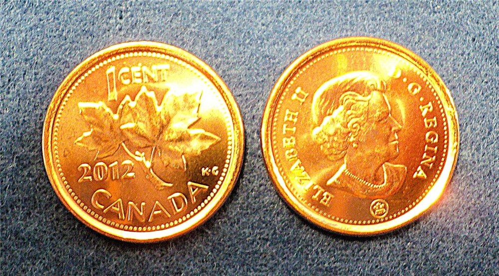 2012 Canada 1 Cent Penny Roll - Magnetic - GEM BU