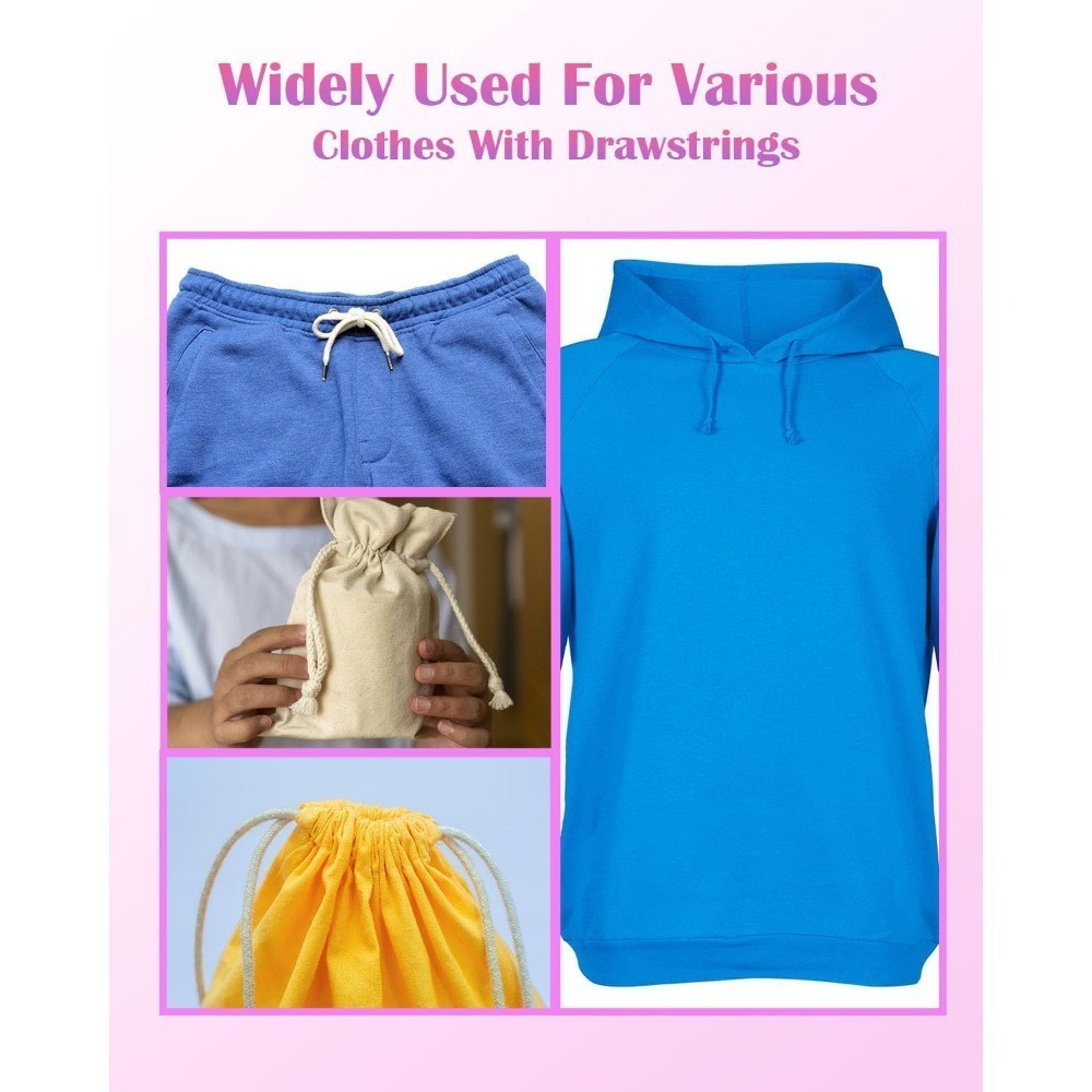 Flexible Elastic Drawstring Threader Tool Set of 4 Replacement Rope Puller for