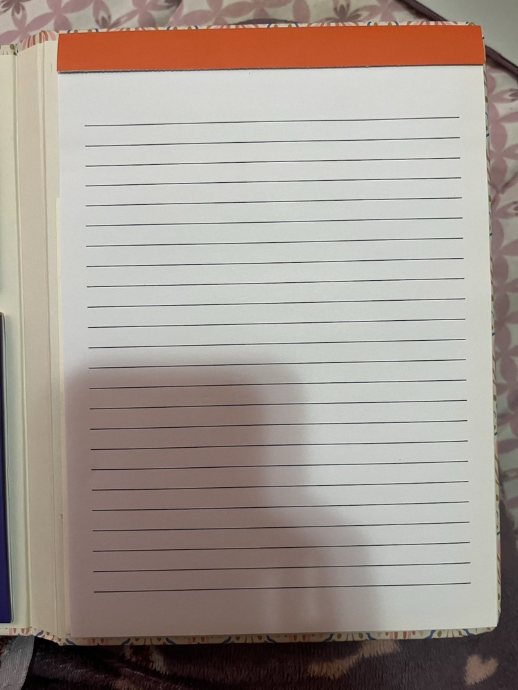 Gold Clipboard Notebook with Pastel Sticky Notes Pocket