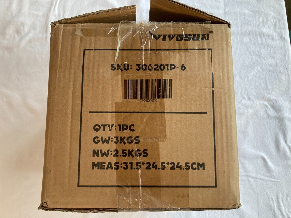 Vivosun 306201P-6 6” Inline Duct Fan w/ Variable Speed Controller, 390 CFM
