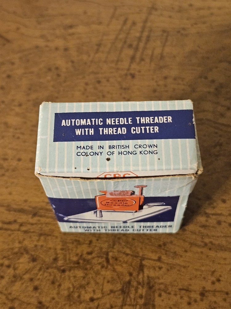 Automatic Needle Threader W/Thread Cutter CPC Vintage Original Box W/Instruction