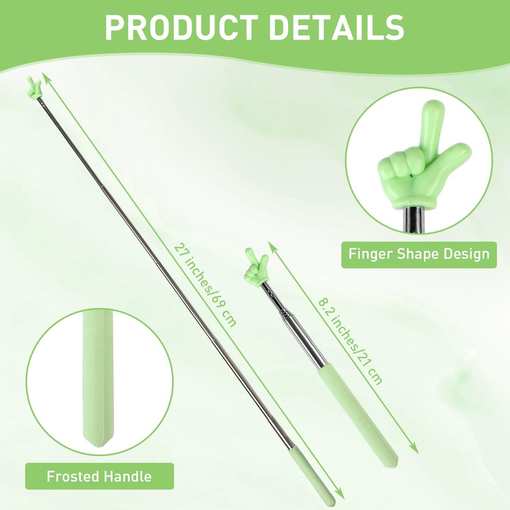 Azureal 6PCS Pointer Finger Stick, Extendable Colorful Stick,...