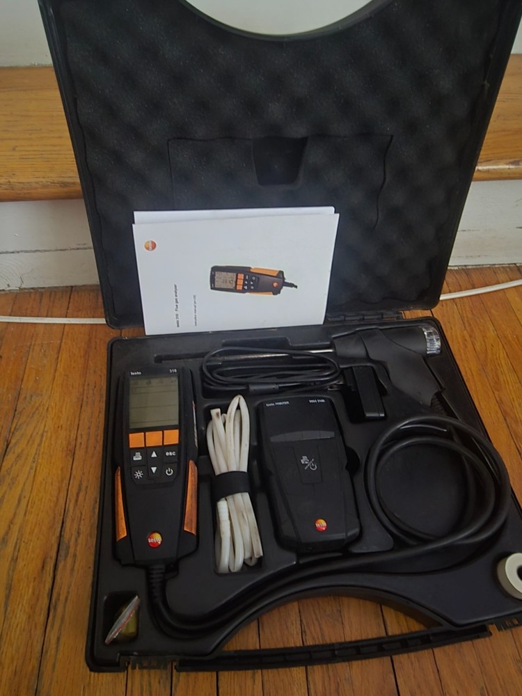 Testo 310 Residential Combustion Analyzer Kit with printer