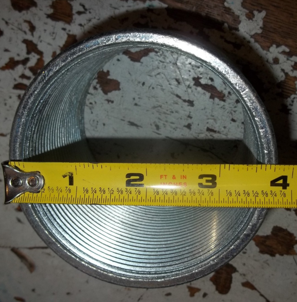 3" GALVANIZED THREADED FEMALE RIGID CONDUIT COUPLING (W8)