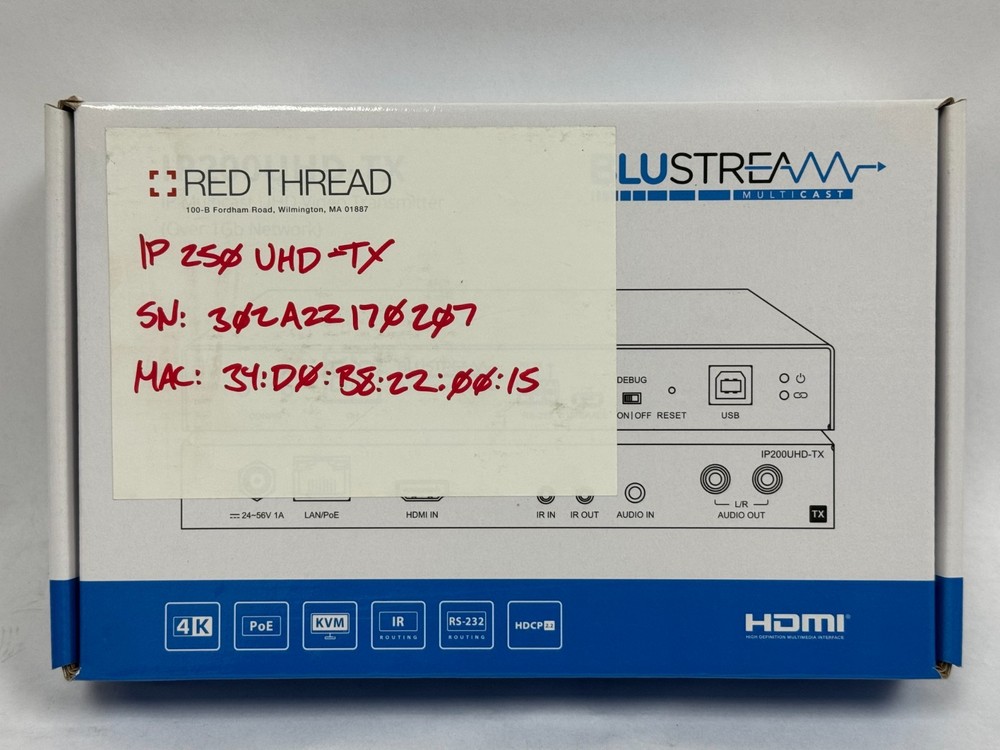 Blustream - IP200UHD - TX, ACM200 HDMI Over IP System