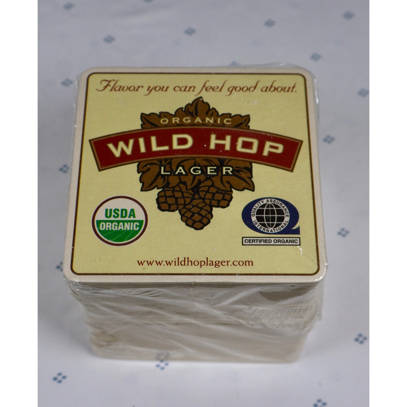 WILD HOP LAGER Beer Coasters VINTAGE Organic Flavor Pack of 50 Beer Lover