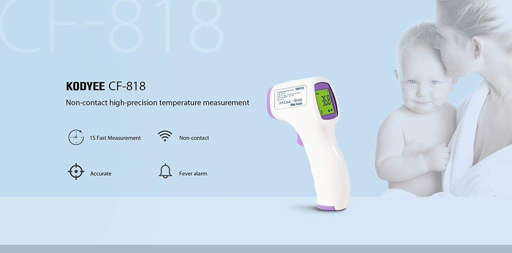Kodyee Non-Contact Infrared Thermometer Forehead Digital Temperature Reader