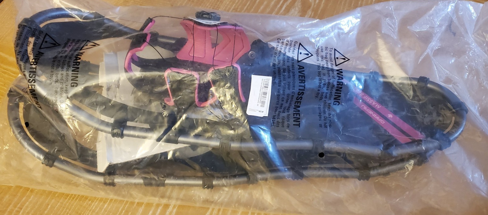 Louis Garneau Women's Massif 825 Snowshoes, BOA, Black/Pink (Users 100-200lbs)